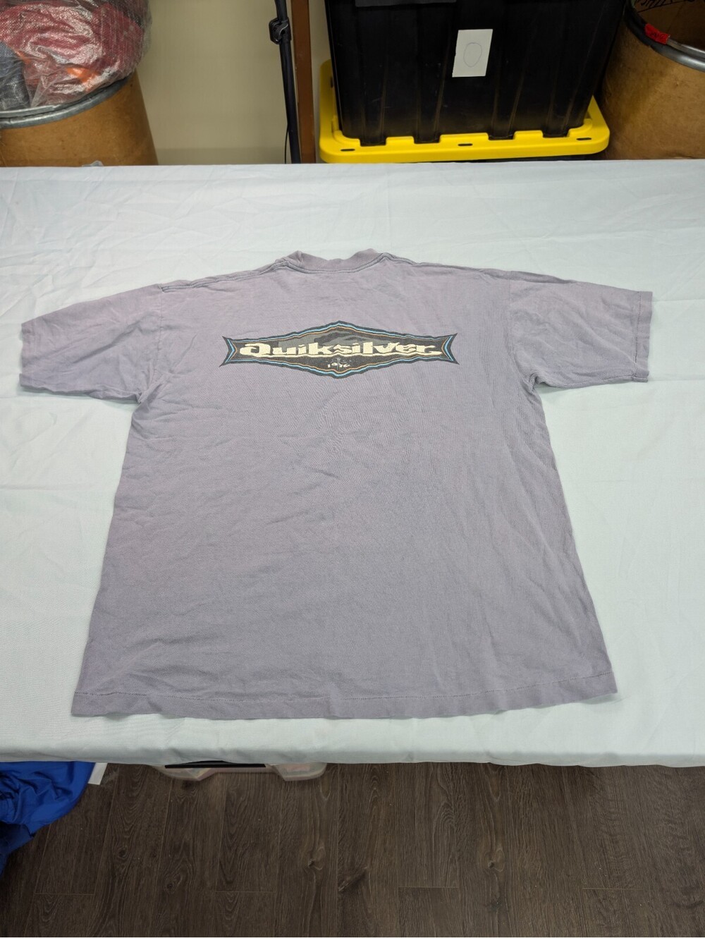 Quiksilver Vintage Surf T Shirt Size XL Grey Made in USA